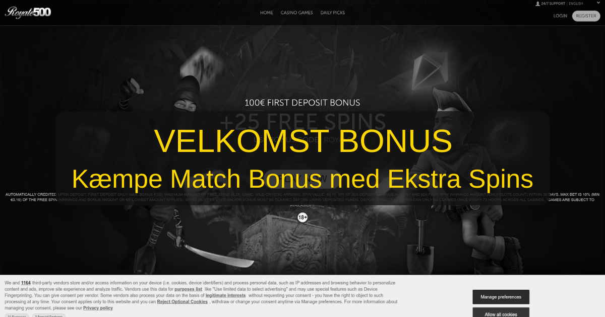 Royale500 Casino for danske spillere